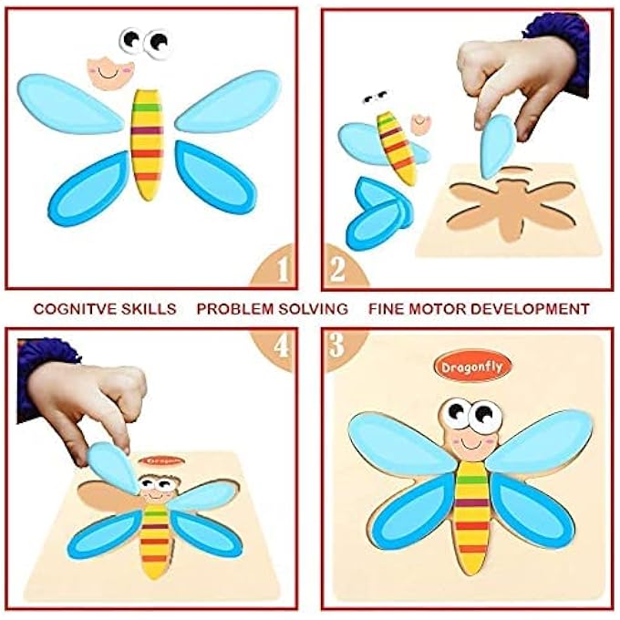 SET OF 15 3D WOODEN PUZZLE JIGSAW TOYS FOR CHILDREN WOOD 3D CARTOON ANIMAL PUZZLES INTELLIGENCE KIDS EARLY EDUCATIONAL TOYS FOR CHILDREN - Image 3